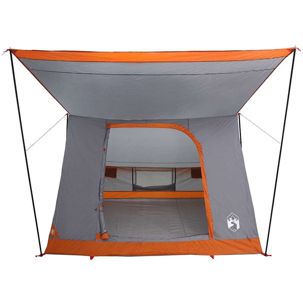Campingzelt mit Dach Grau und Orange 282 x 225 x 154 cm Taft