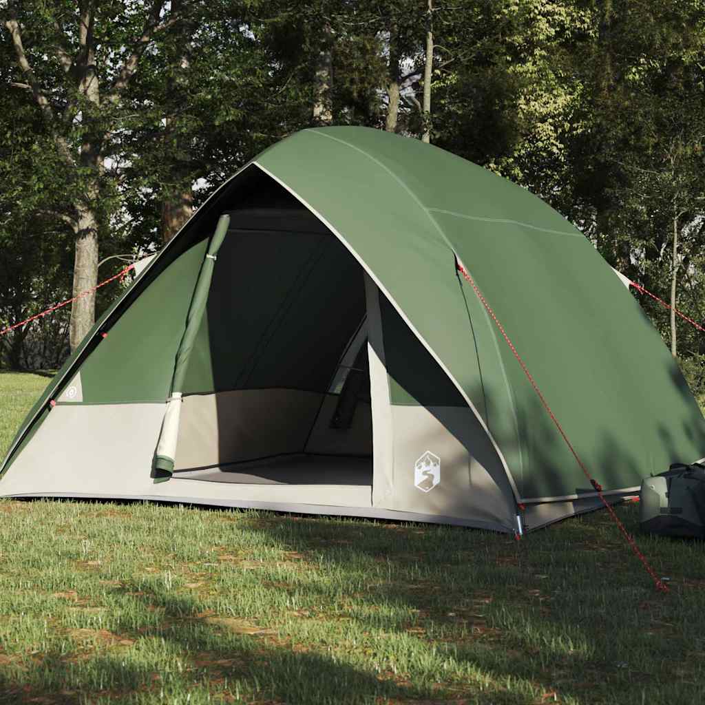 Campingzelt mit Dach mit Speicher Grün 320 x 275 x 190 cm Taft