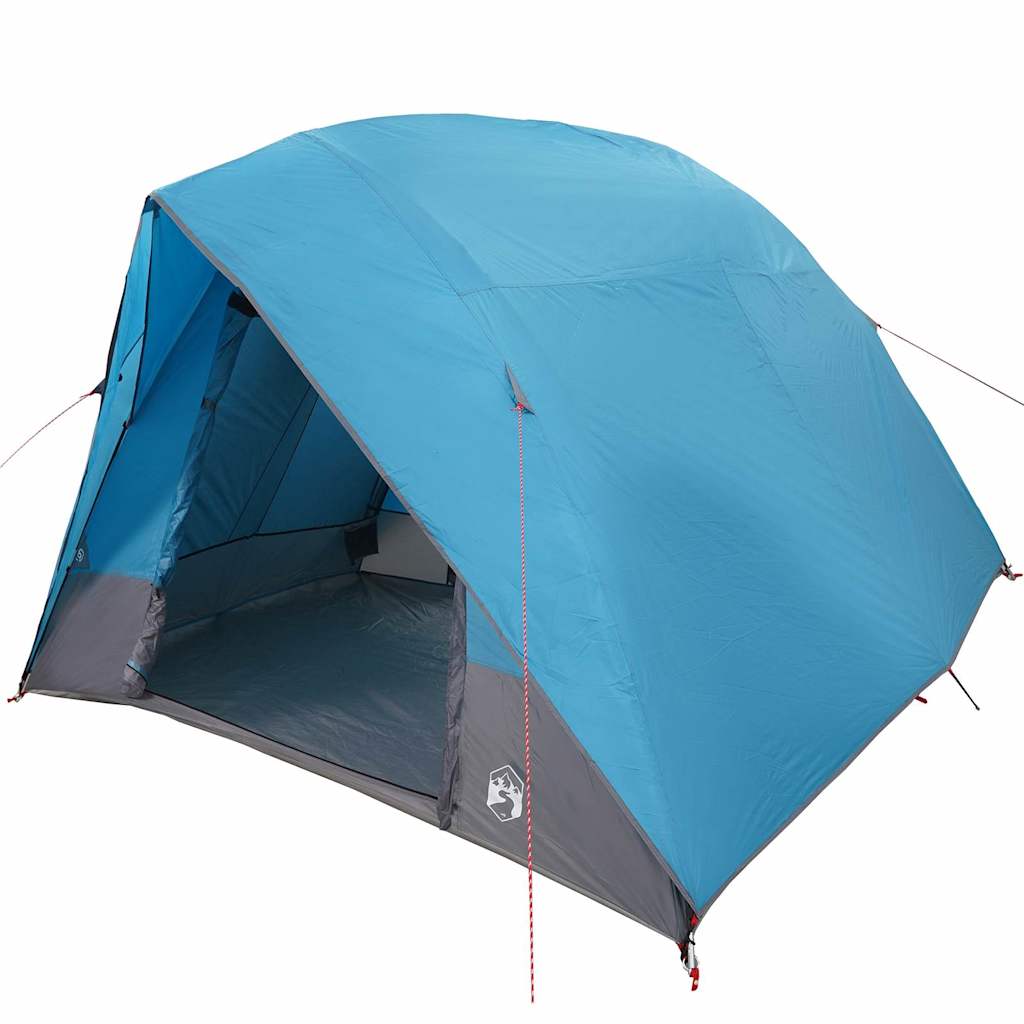 Tenda da campeggio blu 320 x 275 x 190 cm poliestere