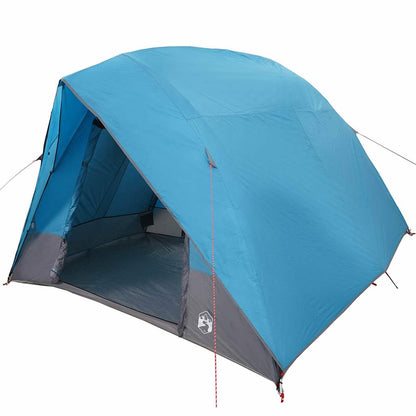 Tenda da campeggio blu 320 x 275 x 190 cm poliestere