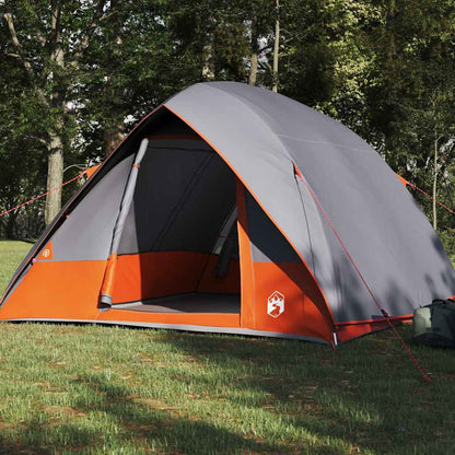 Campingzelt mit Dach Grau und Orange 320 x 275 x 190 cm Taft