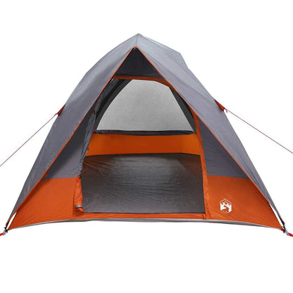 Campingzelt mit Dach Grau und Orange 320 x 275 x 190 cm Taft