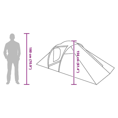 Tunnelzelt mit Dach Grau und Orange 510 x 240 x 156 cm Taft