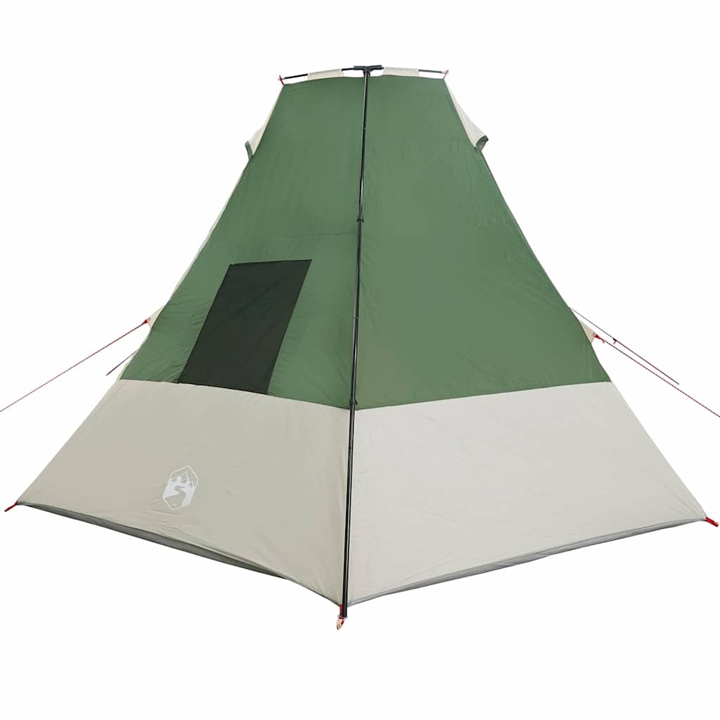 Tipi Zelt mit Dach mit Speicher Grün 383 x 338 x 217 cm Taft