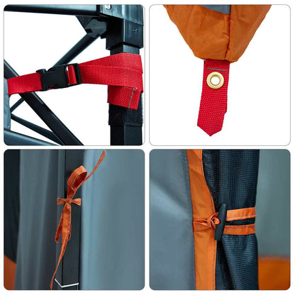 Innenzelt mit Dach Grau und Orange 290 x 288 x 234 cm Taft