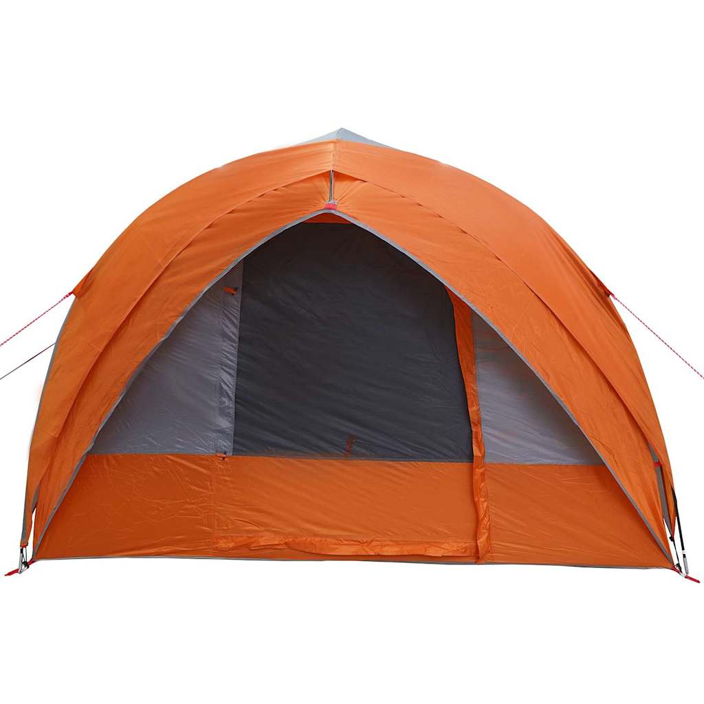 Tunnelzelt mit Dach Grau und Orange 410 x 285 x 198 cm Taft