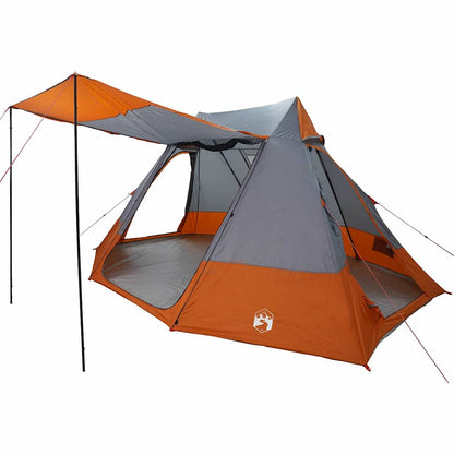 Campingzelt mit Dach Grau und Orange 482 x 360 x 227 cm Taft