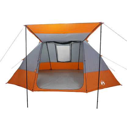 Campingzelt mit Dach Grau und Orange 482 x 360 x 227 cm Taft