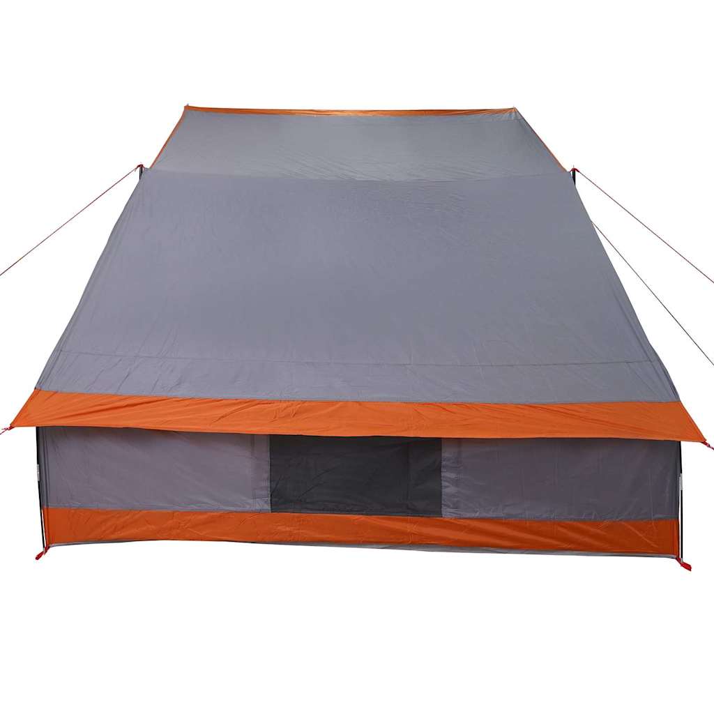 Campingzelt mit Dach Grau und Orange 223 x 163 x 130 cm Taft