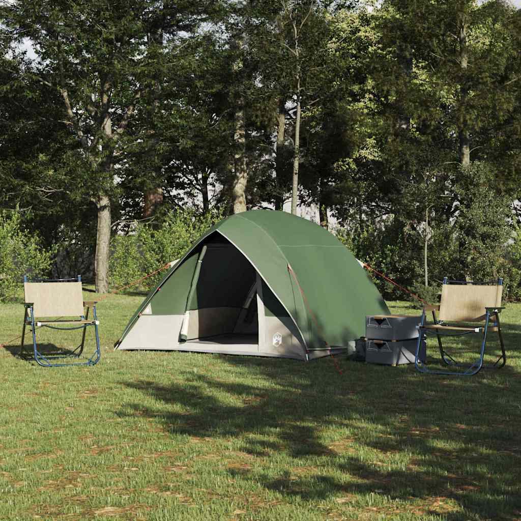 Campingzelt mit Dach mit Speicher Grün 275 x 230 x 140 cm Taft