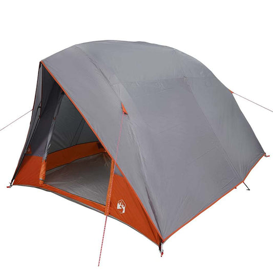 Campingzelt mit Dach Grau und Orange 275 x 230 x 140 cm Taft