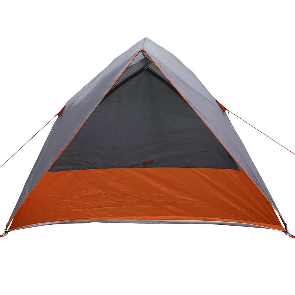 Campingzelt mit Dach Grau und Orange 275 x 230 x 140 cm Taft