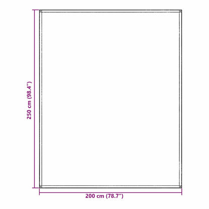 Zeltteppich Blau und Grau 200 x 250 cm Polyethylen