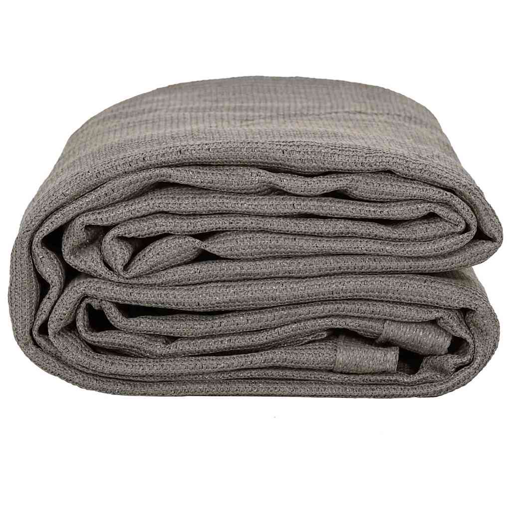 Zeltteppich Hellgrau 200 x 250 cm Polyethylen