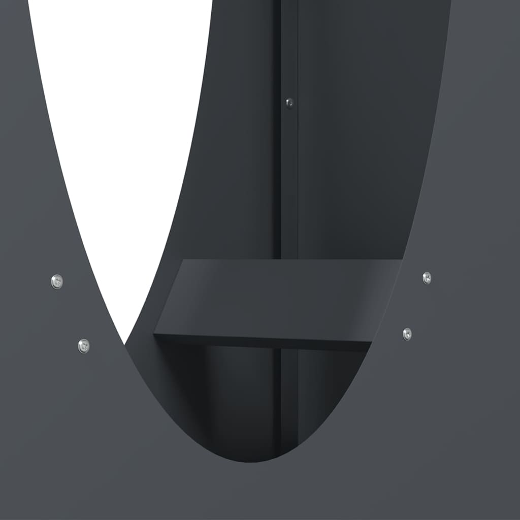 Brennholzregal Anthrazit 50x23x100 cm Kaltgewalzter Stahl