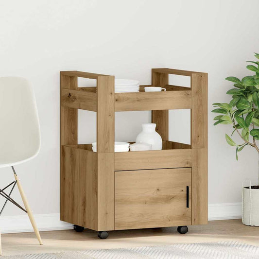 Küchentrolley Artisan-Eiche 60 x 45 x 80 cm Holzwerkstoff