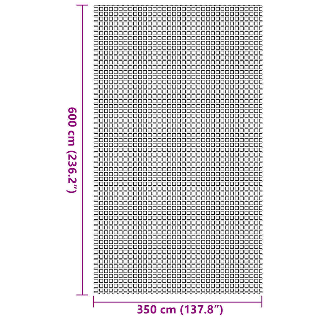 Zeltteppich Anthrazit 600 x 350 cm Polyester