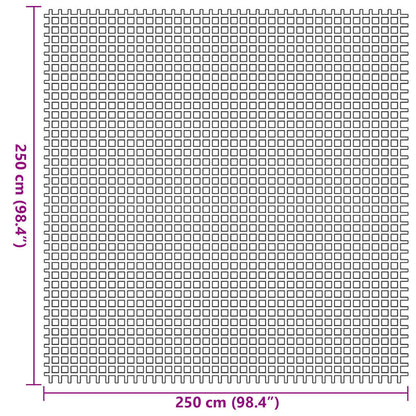 Zeltteppich Blau 250 x 250 cm Polyester