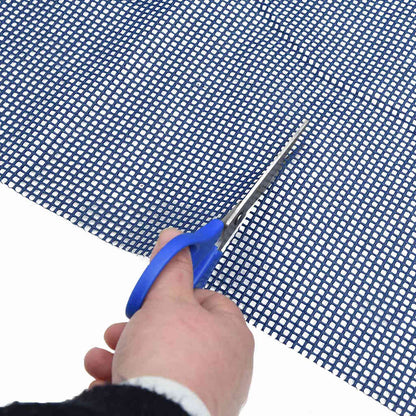 Zeltteppich Blau 400 x 350 cm Polyester