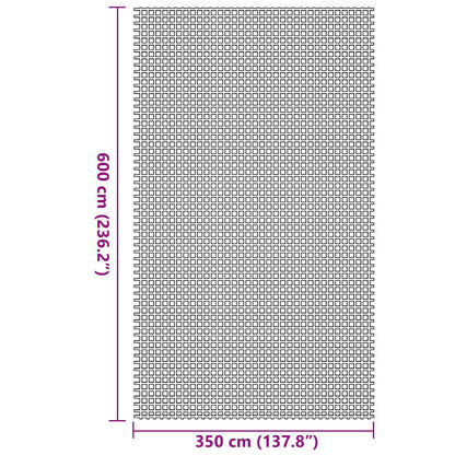 Zeltteppich Blau 600 x 350 cm Polyester