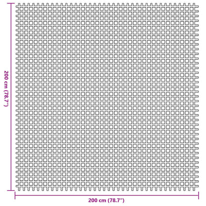 Zeltteppich Grün 200 x 200 cm Polyester