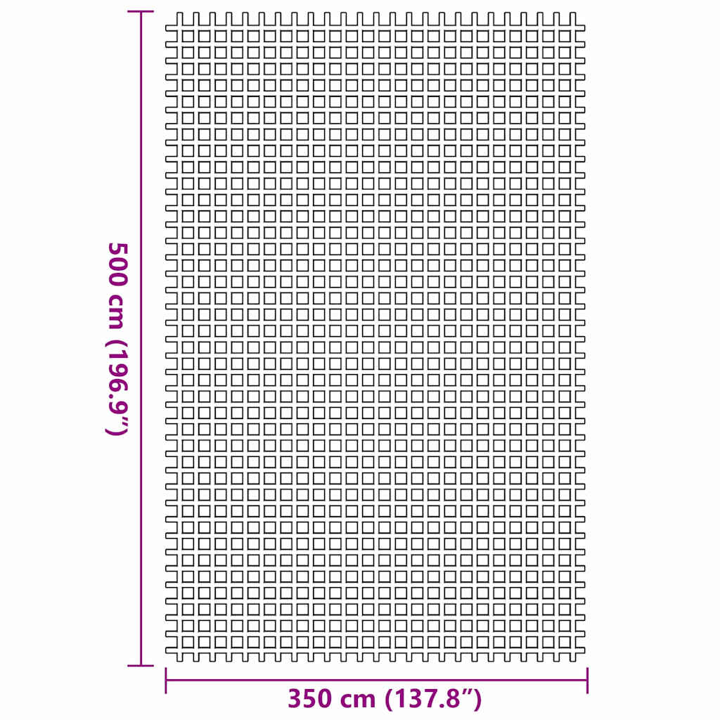 Zeltteppich Grün 500 x 350 cm Polyester