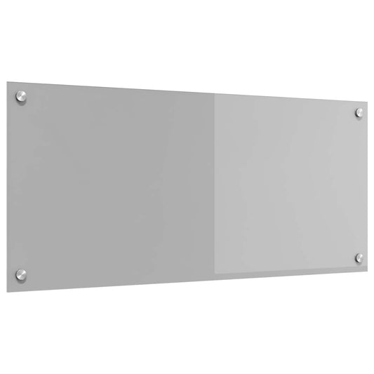 Küchenrückwand Hellgrau 90 x 40 cm Gehärtetes Glas