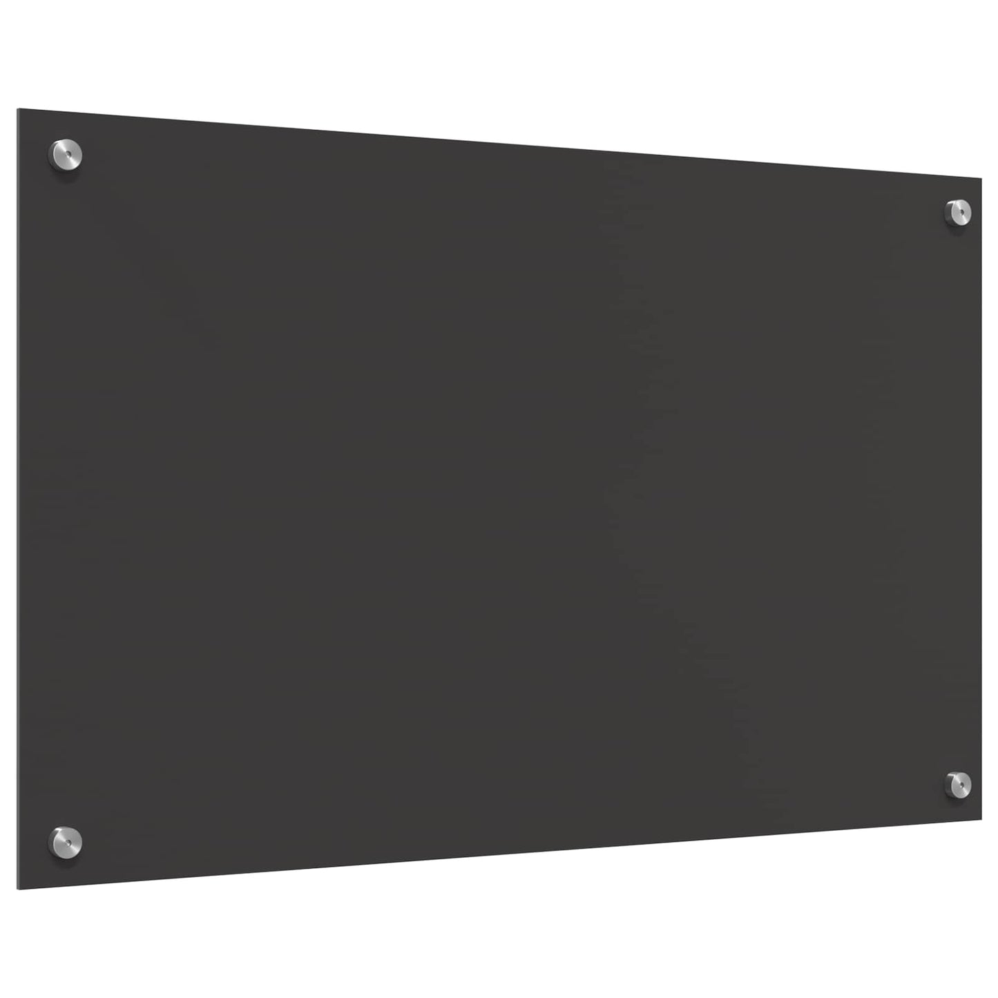 Küchenrückwand Dunkelgrau 80 x 50 x 0,6 cm Gehärtetes Glas