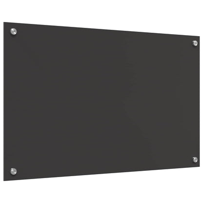 Küchenrückwand Dunkelgrau 80 x 50 x 0,6 cm Gehärtetes Glas