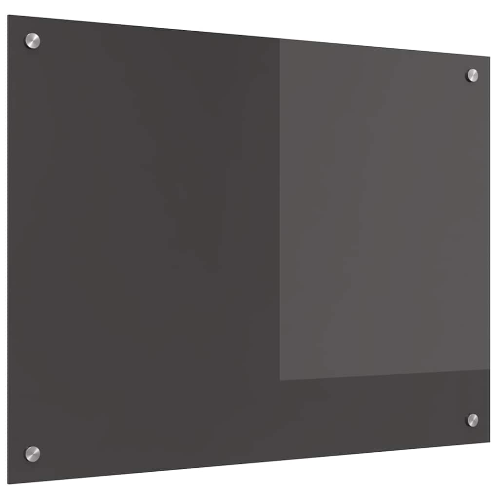 Paraschizzi per cucina, grigio scuro, 80 x 60 x 0,6 cm