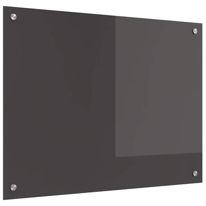 Paraschizzi per cucina, grigio scuro, 80 x 60 x 0,6 cm