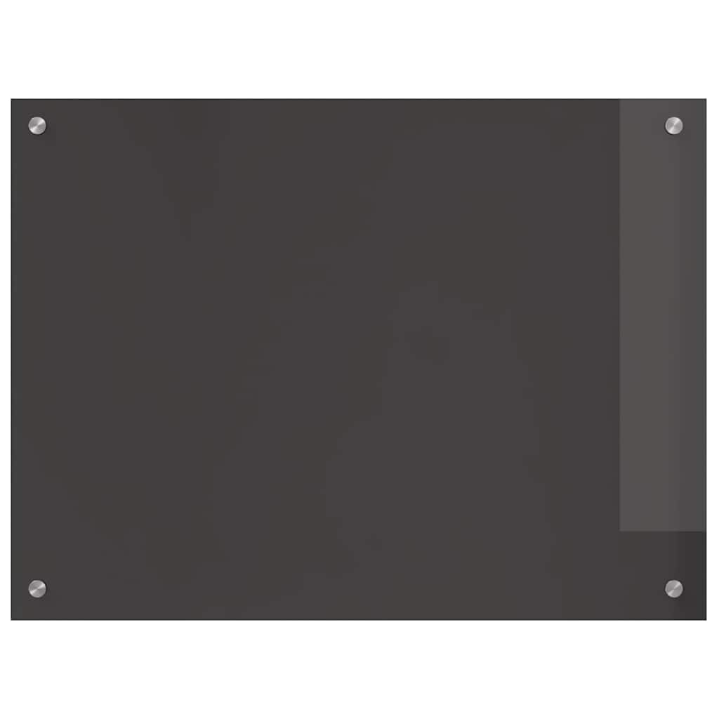 Paraschizzi per cucina, grigio scuro, 80 x 60 x 0,6 cm