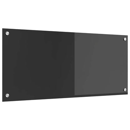 Küchenrückwand Dunkelgrau 90 x 40 x 0,6 cm Gehärtetes Glas