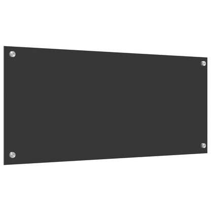 Küchenrückwand Dunkelgrau 90 x 40 x 0,6 cm Gehärtetes Glas