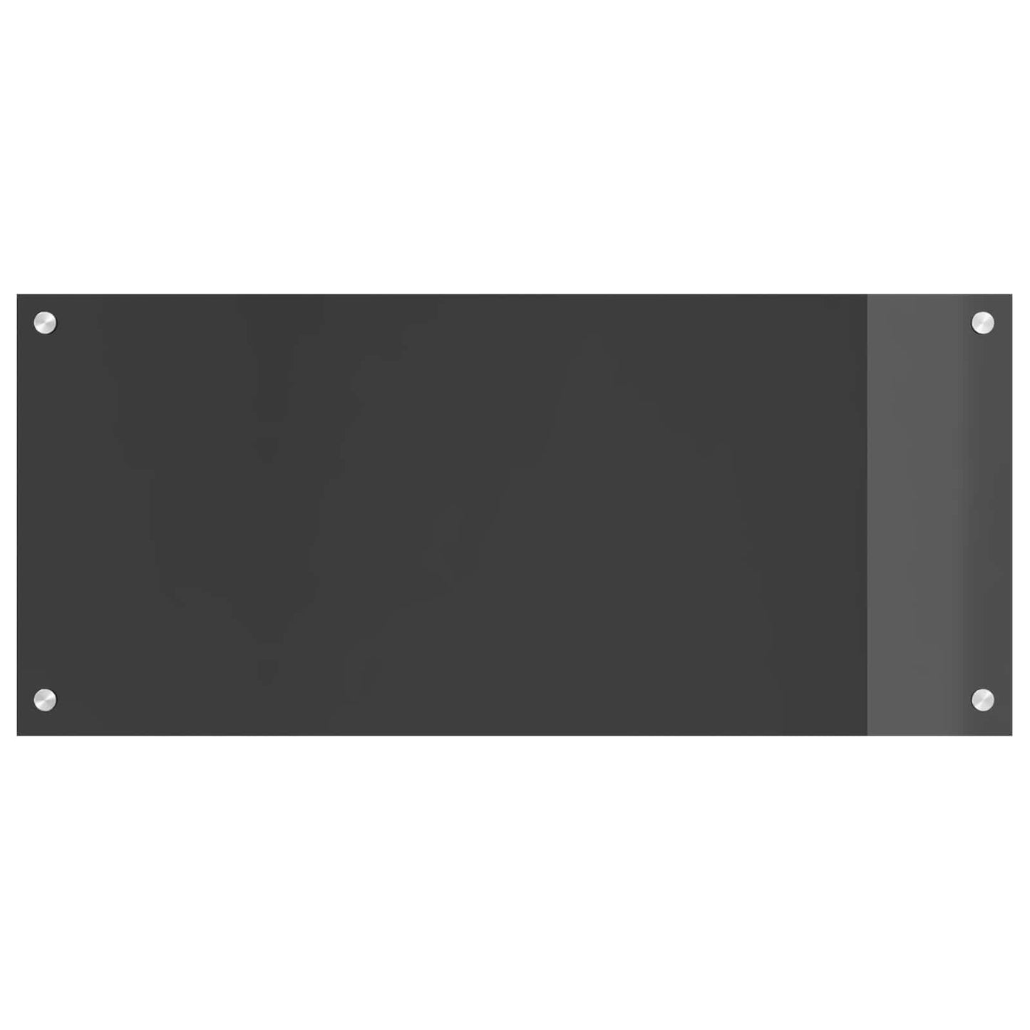 Küchenrückwand Dunkelgrau 90 x 40 x 0,6 cm Gehärtetes Glas