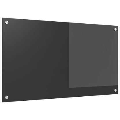 Küchenrückwand Dunkelgrau 90 x 50 x 0,6 cm Gehärtetes Glas
