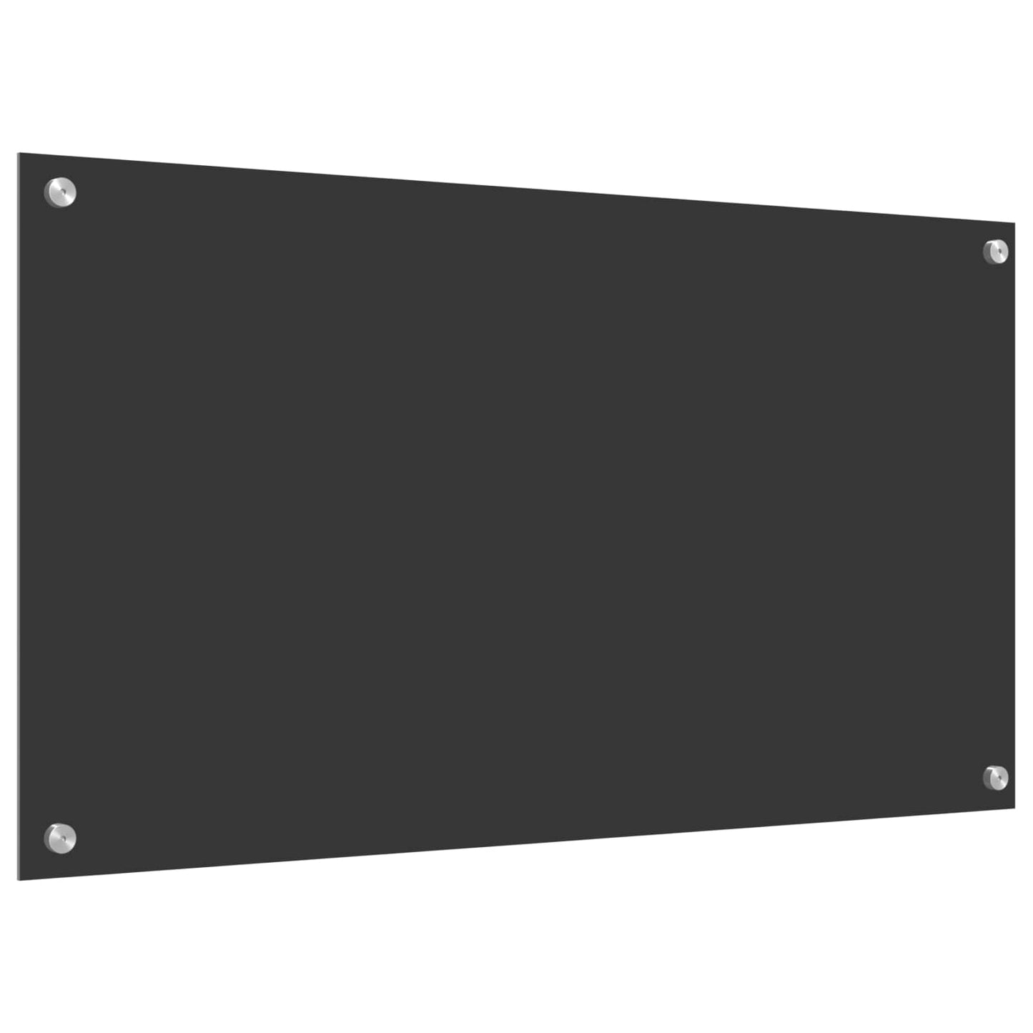 Küchenrückwand Dunkelgrau 90 x 50 x 0,6 cm Gehärtetes Glas
