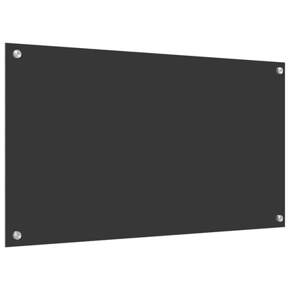 Küchenrückwand Dunkelgrau 90 x 50 x 0,6 cm Gehärtetes Glas