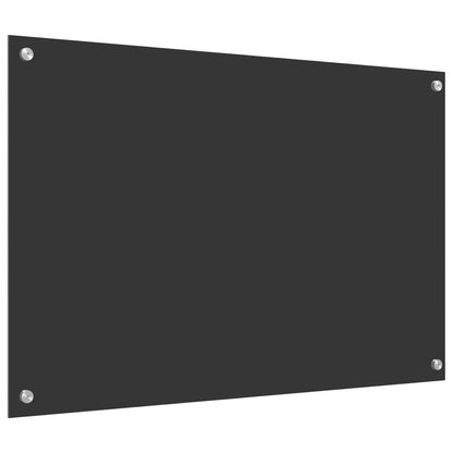 Küchenrückwand Dunkelgrau 90 x 60 x 0,6 cm Gehärtetes Glas