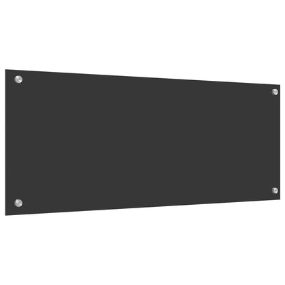 Küchenrückwand Dunkelgrau 100 x 40 x 0,6 cm Gehärtetes Glas