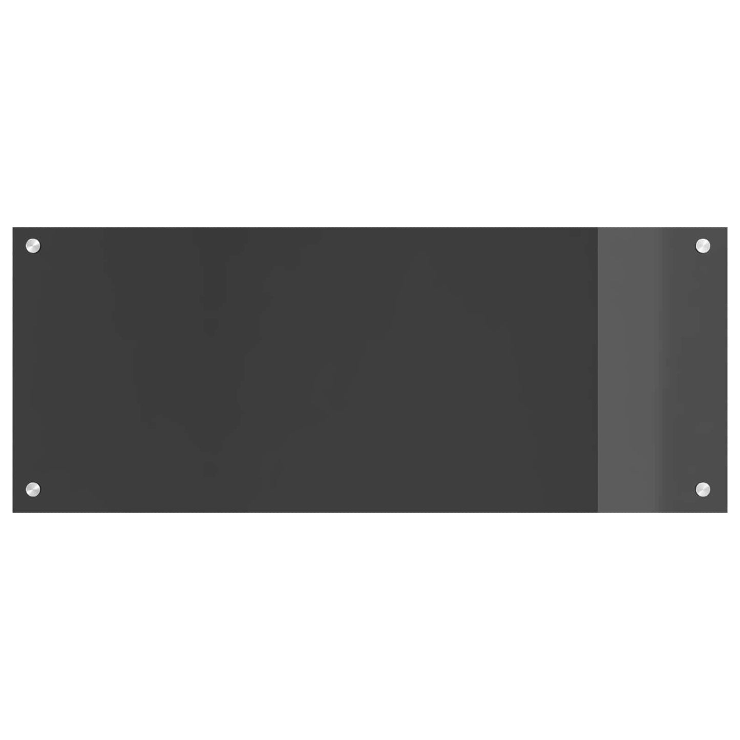 Küchenrückwand Dunkelgrau 100 x 40 x 0,6 cm Gehärtetes Glas