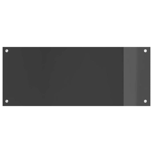 Küchenrückwand Dunkelgrau 100 x 40 x 0,6 cm Gehärtetes Glas