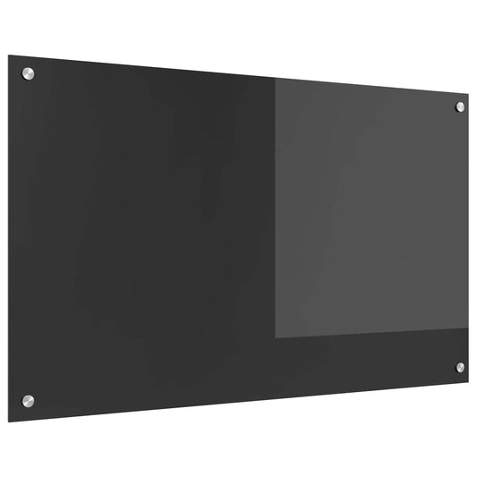 Küchenrückwand Dunkelgrau 100 x 60 x 0,6 cm Gehärtetes Glas