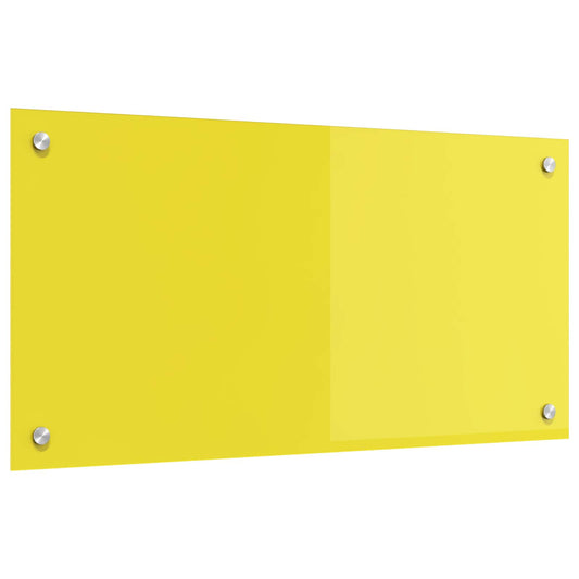 Küchenrückwand Gelb 80 x 40 x 0,6 cm Gehärtetes Glas