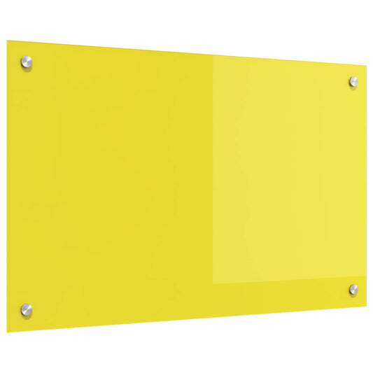 Küchenrückwand Gelb 80 x 50 x 0,6 cm Gehärtetes Glas