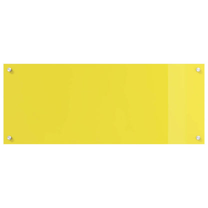 Küchenrückwand Gelb 100 x 40 x 0,6 cm Gehärtetes Glas