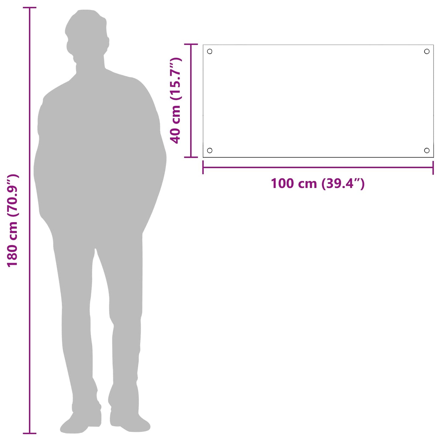 Küchenrückwand Gelb 100 x 40 x 0,6 cm Gehärtetes Glas