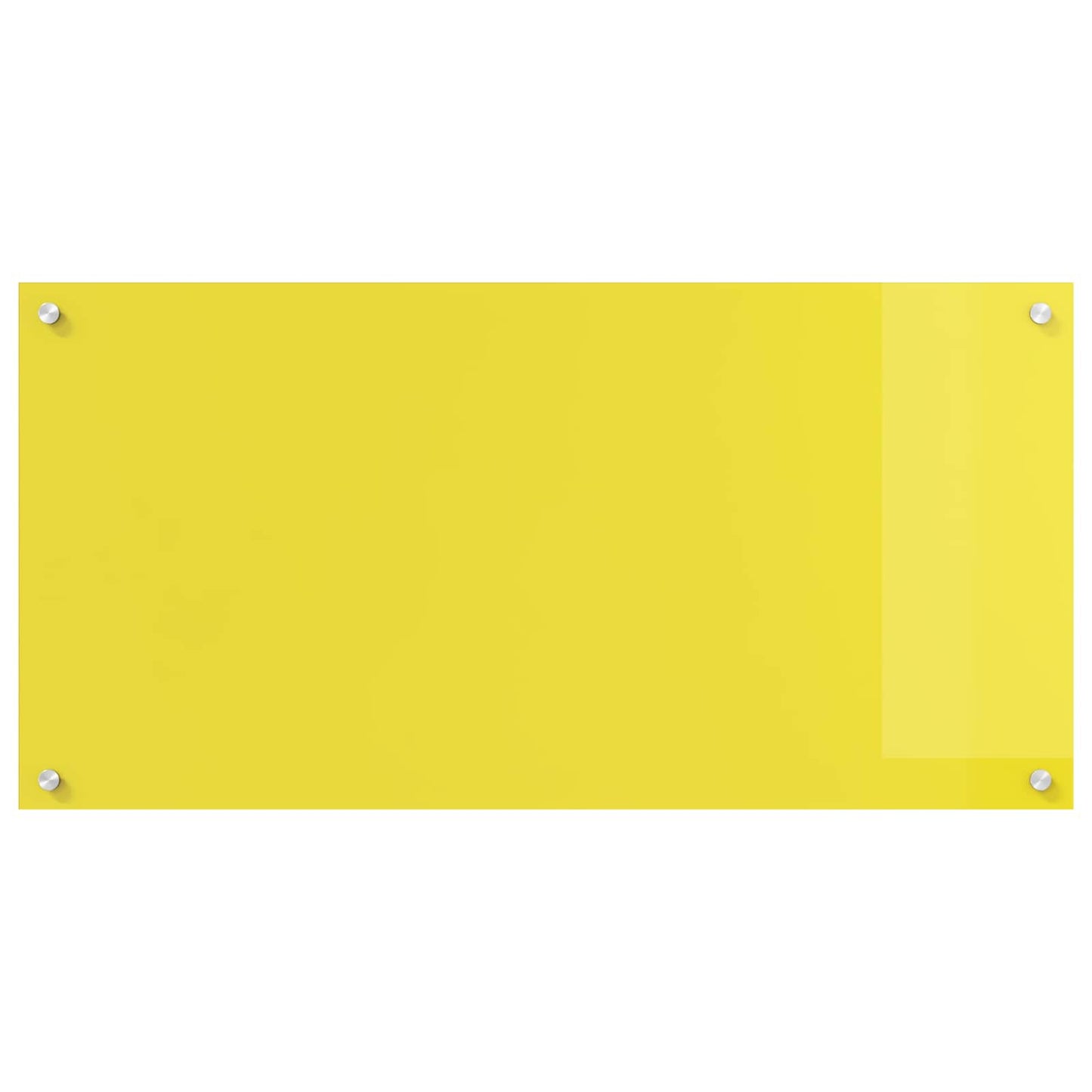 Küchenrückwand Gelb 100 x 50 x 0,6 cm Gehärtetes Glas