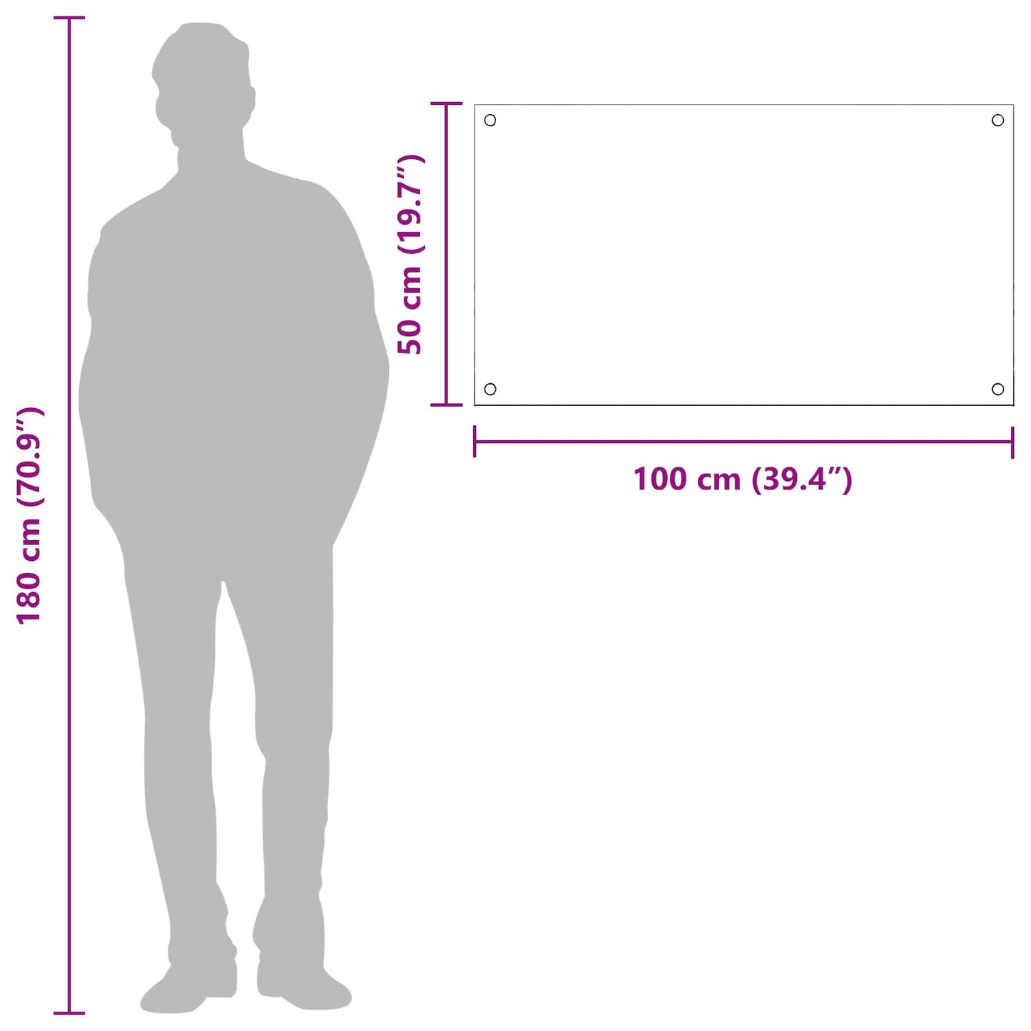 Küchenrückwand Gelb 100 x 50 x 0,6 cm Gehärtetes Glas