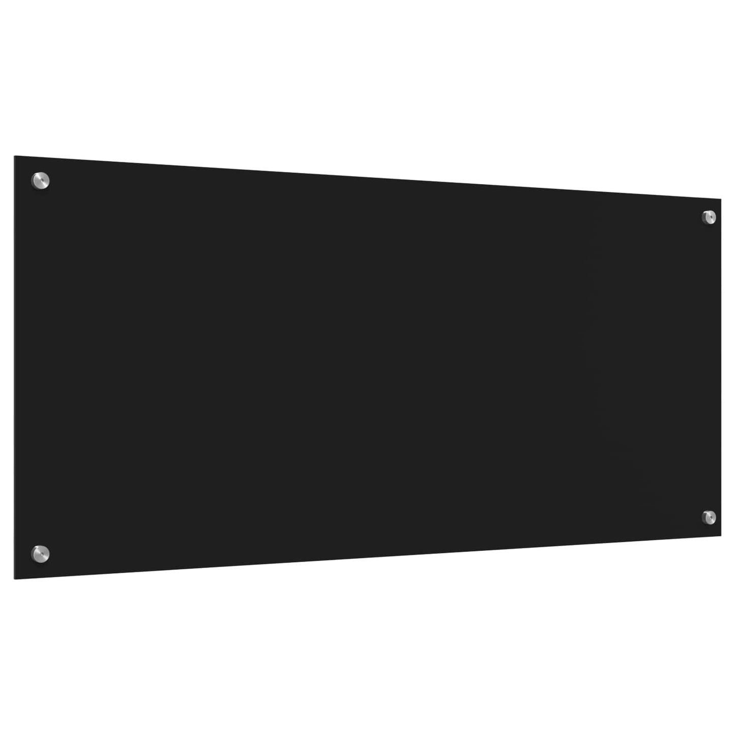 Küchenrückwand Schwarz 110 x 50 x 0,6 cm Gehärtetes Glas